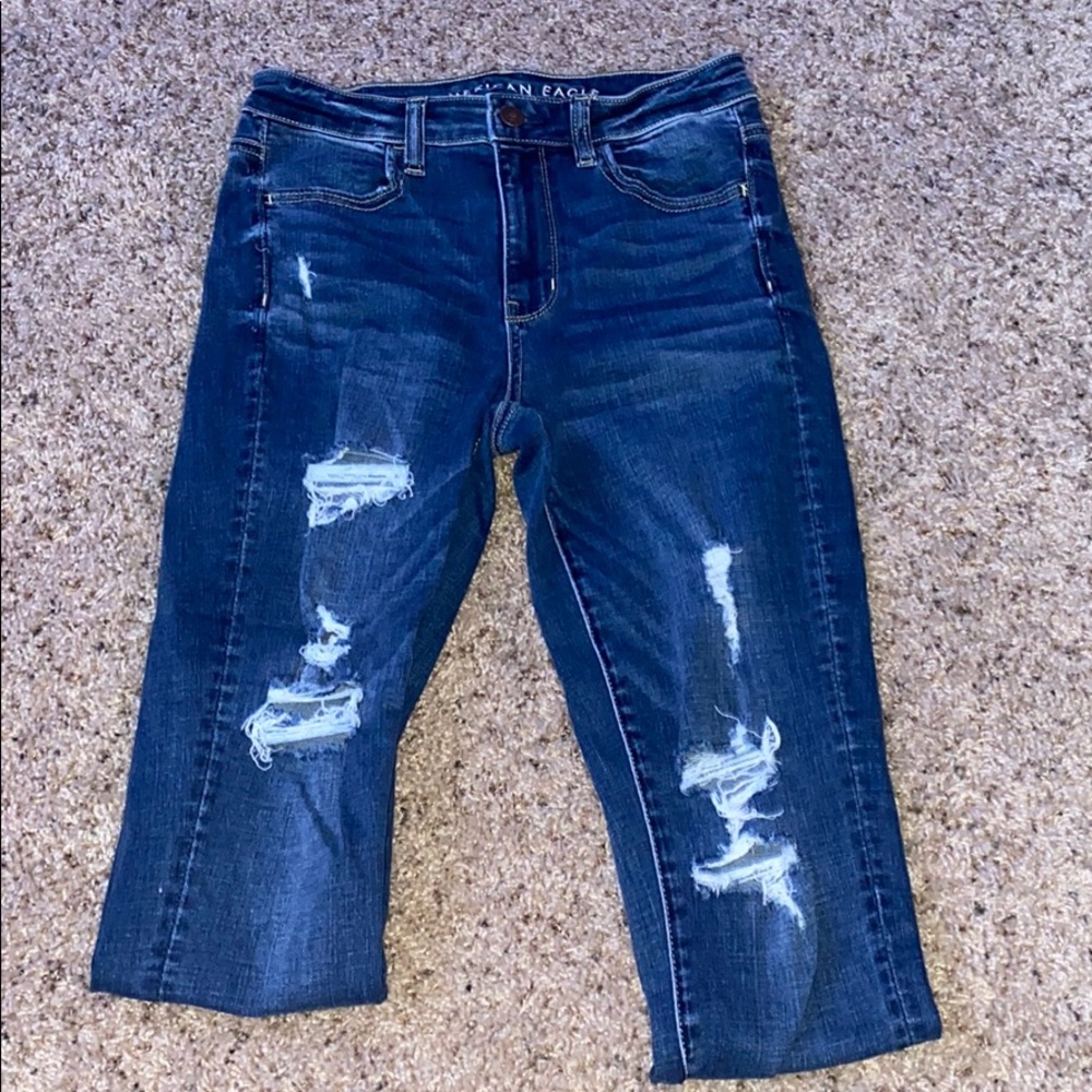 American Eagle ripped jeans